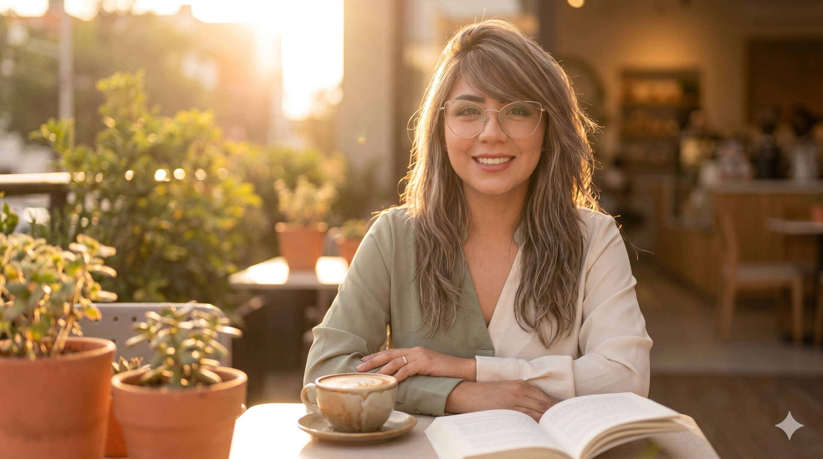 Educadora relajada